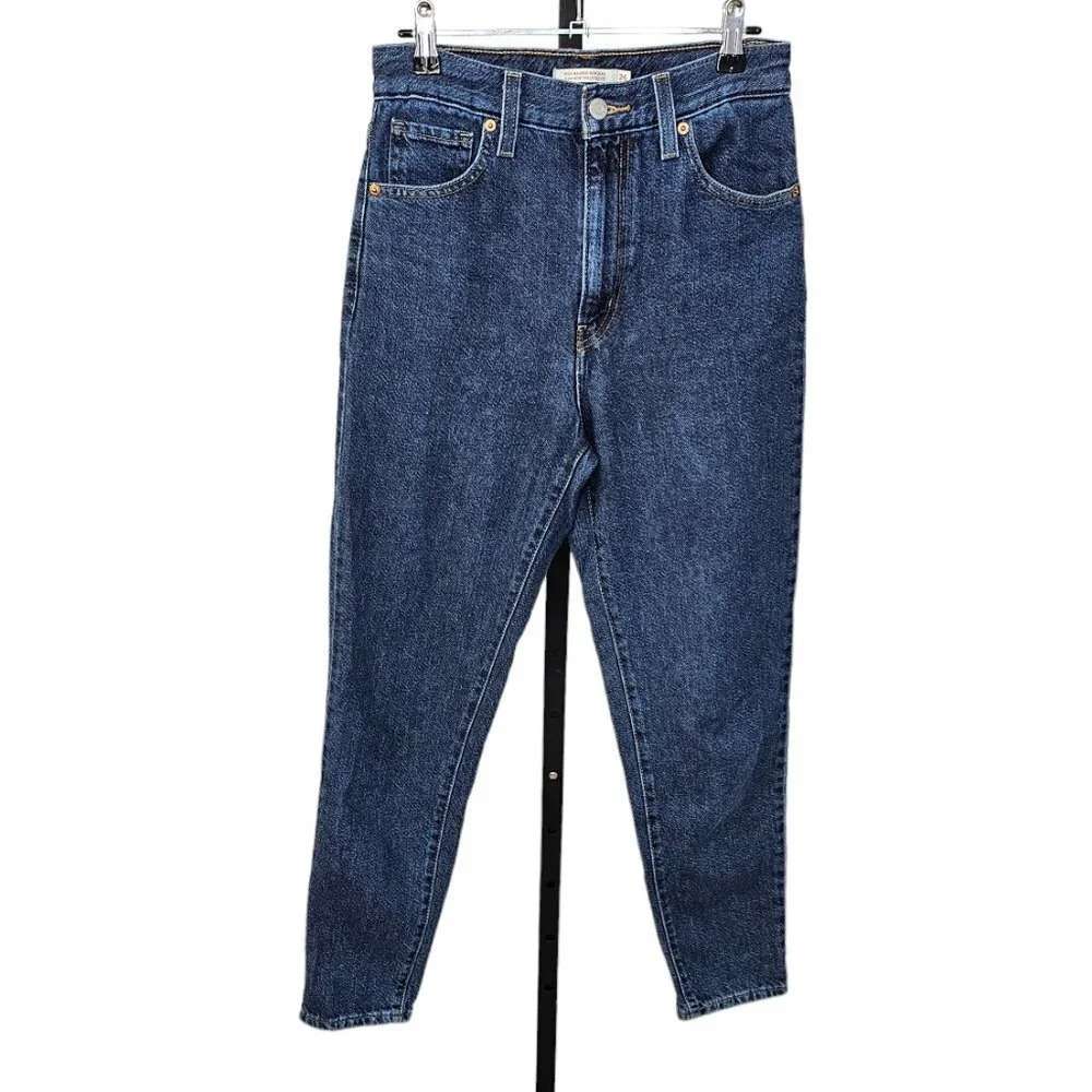 Levi's Womens High Waisted Mom Jeans Blue Size 26